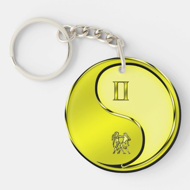 Gemini the Twins Key Ring (Front)