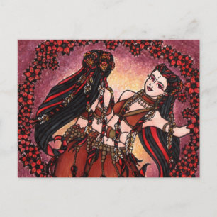 Gemini Tribal Belly Dancers Postcard