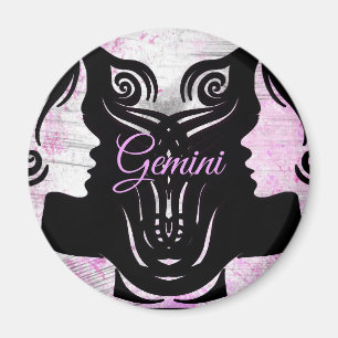 Gemini Twins Zodiac Horoscope Sign Magnet