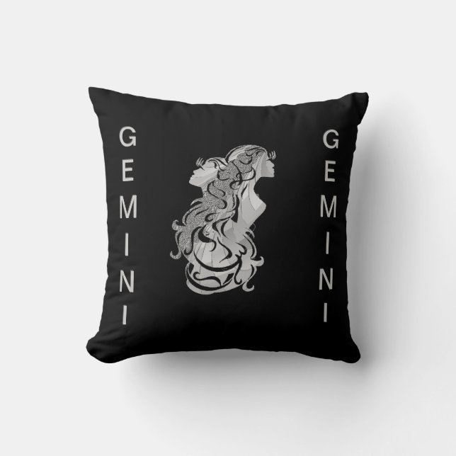 Gemini Twins Zodiac June Horoscope Cushion (Front)