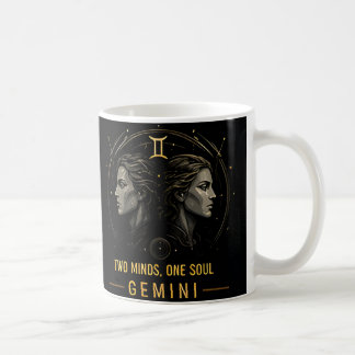 Gemini Twins Zodiac Sign Celestial Horoscope Decor Coffee Mug