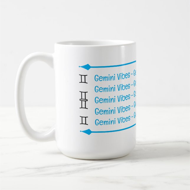 Gemini Vibes Coffee Mug (Left)