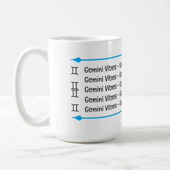 Gemini Vibes Coffee Mug (Left)