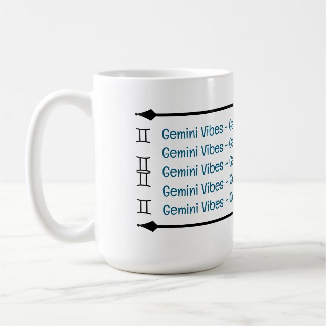 Gemini Vibes Coffee Mug (Left)