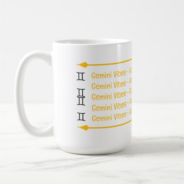 Gemini Vibes Coffee Mug (Left)