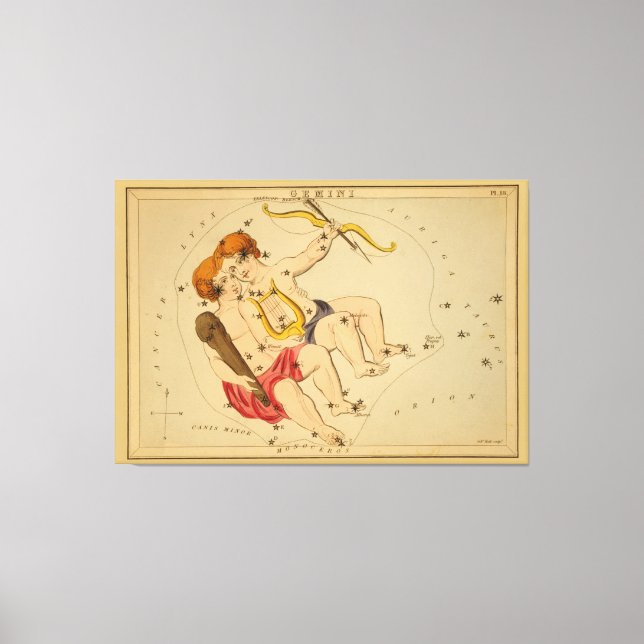 Gemini - Vintage Sign of the Zodiac Image (Front)