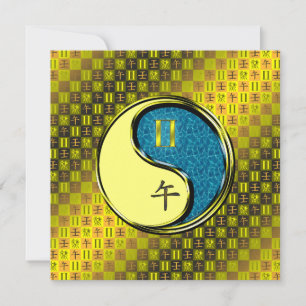 Gemini & Water Horse Card