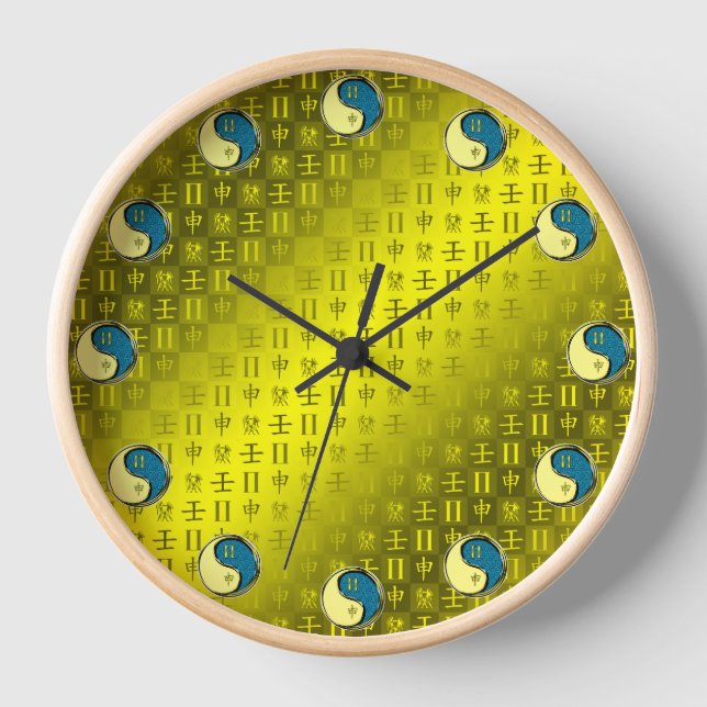 Gemini & Water Monkey Clock (Front)