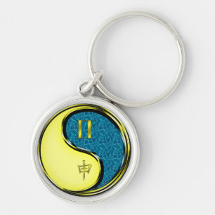Gemini & Water Monkey Key Ring