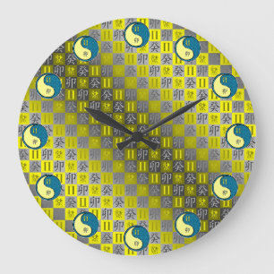 Gemini & Water Rabbit Large Clock