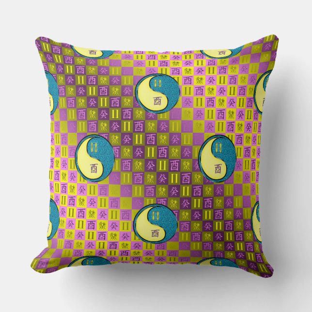 Gemini & Water Rooster Cushion (Front)