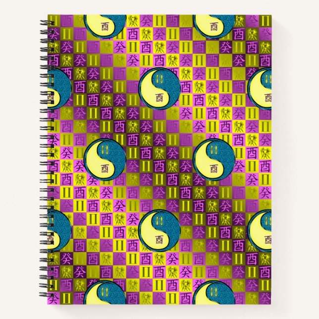 Gemini & Water Rooster Notebook (Front)