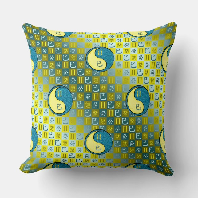 Gemini & Water Snake Cushion (Front)