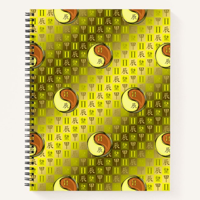 Gemini & Wood Dragon Notebook (Front)