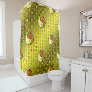 Gemini & Wood Dragon Shower Curtain