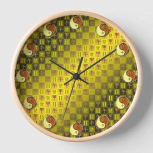 Gemini & Wood Horse Clock