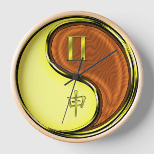 Gemini & Wood Monkey Clock