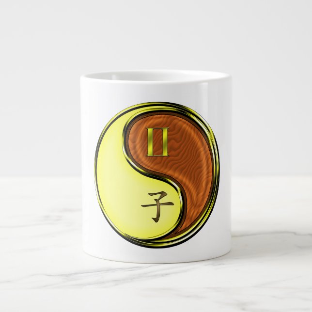 Gemini & Wood Rat Large Coffee Mug (Front)