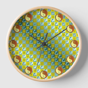 Gemini & Wood Snake Clock