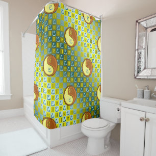 Gemini & Wood Snake Shower Curtain