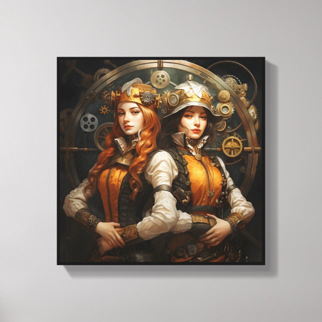 Gemini Zodiac Art Canvas (Front)