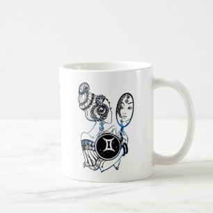 Gemini Zodiac Art Deco Lady Coffee Mug