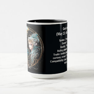 Gemini Zodiac Art for May 21–June 20 Mug
