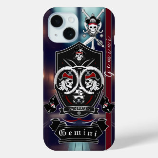 Gemini, zodiac, Birth, design, Classic, Pirate iPhone 15 Case