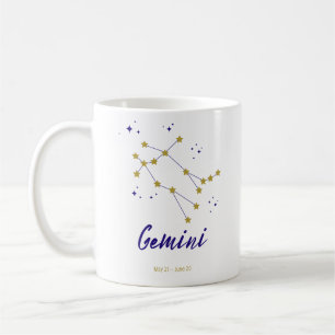Gemini Zodiac Constellation Horoscope Sign Twin Coffee Mug