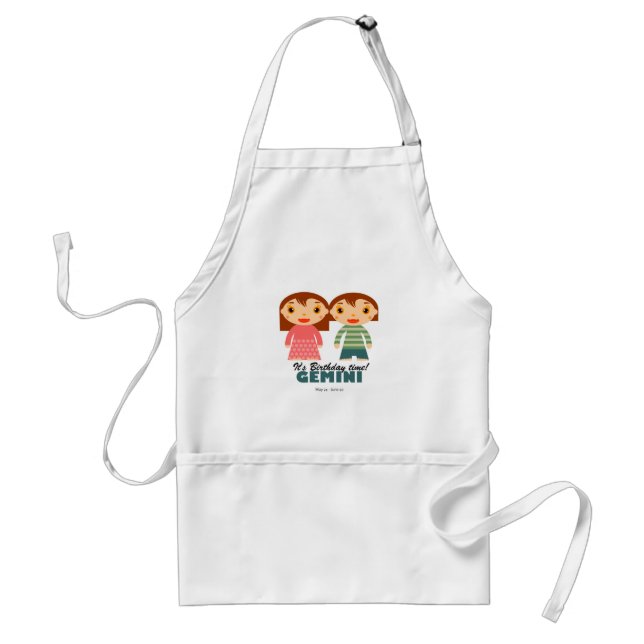 Gemini Zodiac for kids Standard Apron (Front)