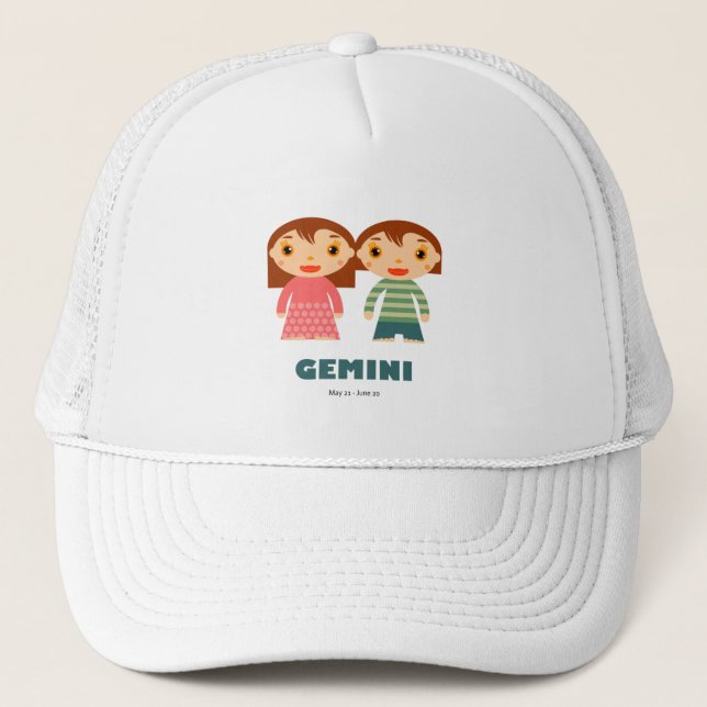 Gemini Zodiac for kids Trucker Hat (Front)