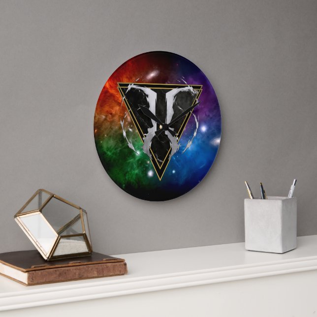 Gemini Zodiac Gift Astrology Large Clock (Office)