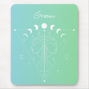 Gemini zodiac horoscope star sign gradient mouse mat