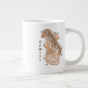 Gemini Zodiac Large Coffee Mug