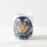 Gemini Zodiac Mug – Enchanting & Celestial Design