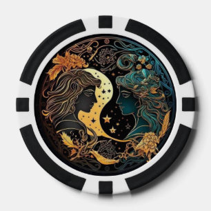 Gemini Zodiac Poker Chips – Astrology Casino Chips