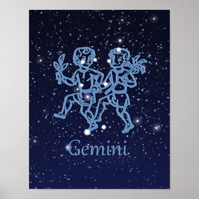 Gemini Zodiac Sign and Constellation (Front)