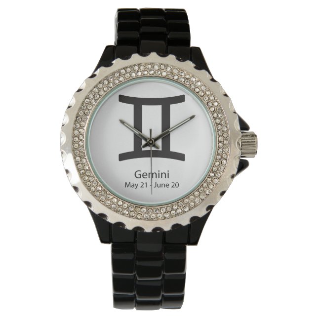 Gemini Zodiac Sign Astrology Watch (Front)