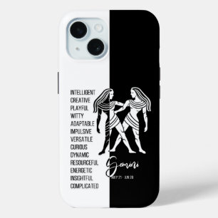 Gemini Zodiac Sign iPhone 15 Case