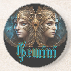 Gemini Zodiac Sign Coaster