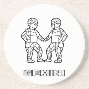 Gemini Zodiac Sign Coaster
