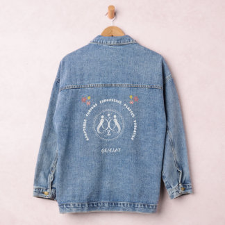 GEMINI Zodiac Sign Denim Jacket