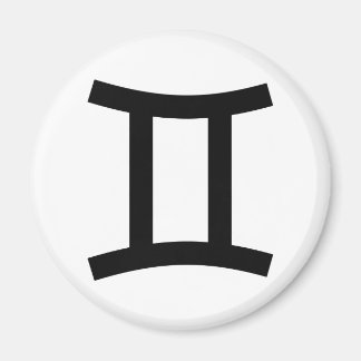 Gemini Zodiac Sign Icon Magnet
