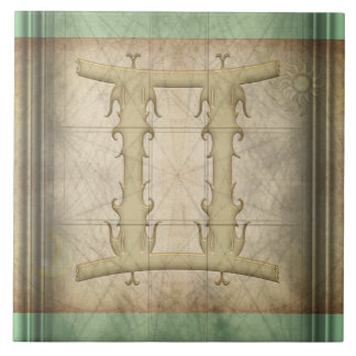 Gemini Zodiac Sign Tile