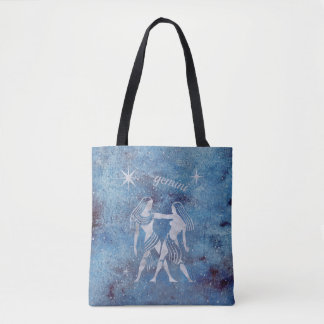 Gemini Zodiac Sign Tote Bag