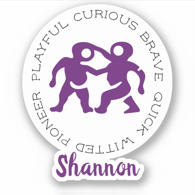 Gemini Zodiac Star Sign Traits (Front)