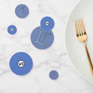 Gemini Zodiac Symbol Element by Kenneth Yoncich Confetti