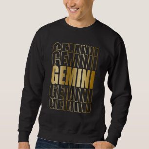 Gemini Zodiac Symbol Horoscope Astrology Sweatshirt