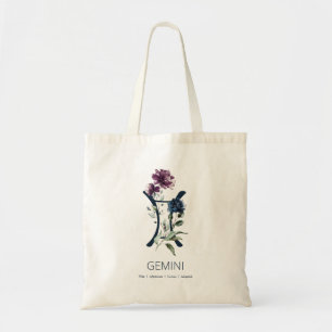 Gemini Zodiac Symbol Tote Bag