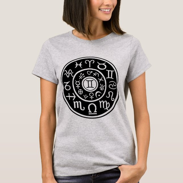 Gemini Zodiac T-Shirt (Front)